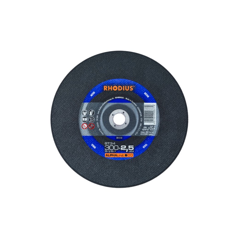 Disco de corte RHODIUS para sierra de inglete 350 x 2,5 x 25,4 mm - Discos de corte ST 34