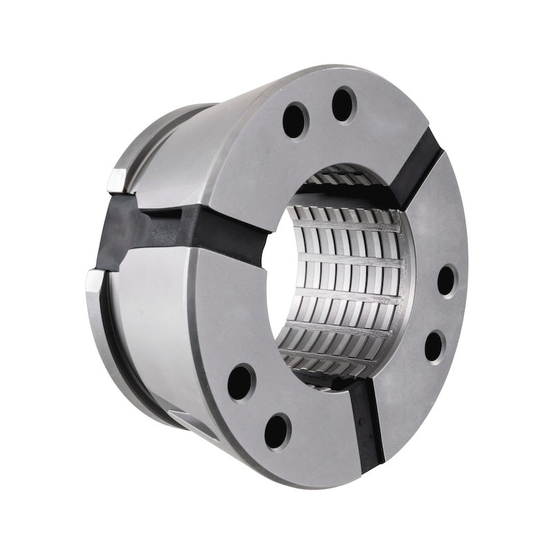 ORION clamping head SK80 w/o exten., dia. 64.0&nbsp;mm, w. long. and trans. grooves - Clamping heads, round version