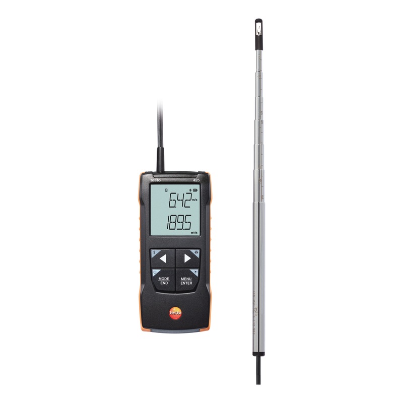 TESTO 425 - Digitales Hitzdraht-Anemometer mit App-Anbindung - Digitales Hitzedraht-Anemometer