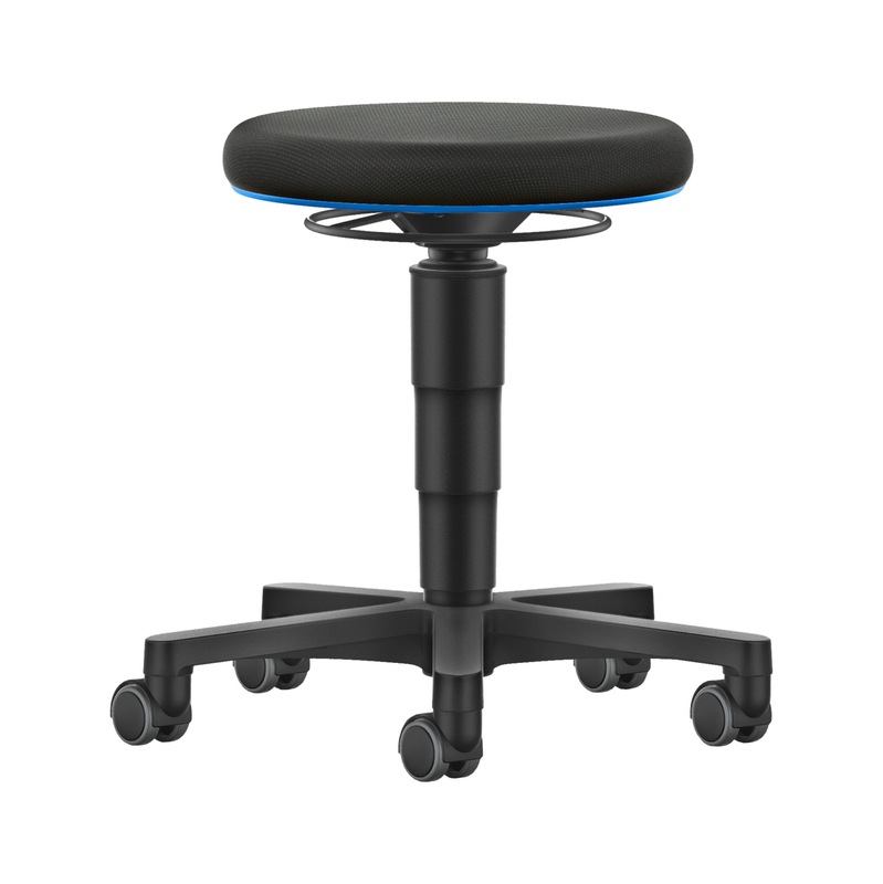 BIMOS Allround stool with castors, fabric