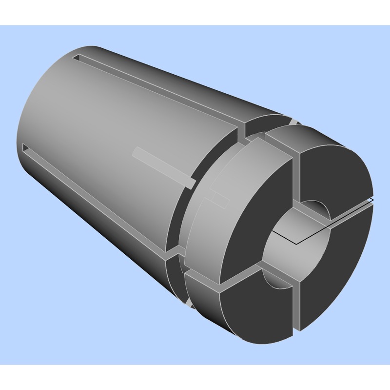 Portapinzas ATORN ER20 9,5 mm ID sellado goma hasta 60 bar concentricidad 2 µm - Pinzas ER