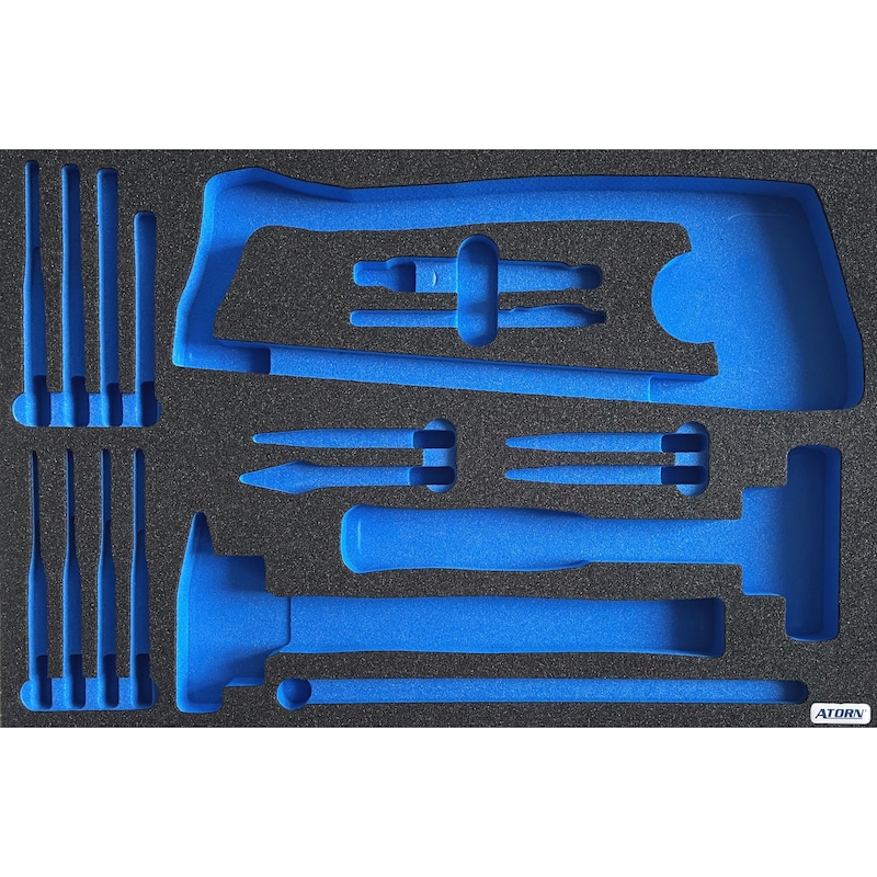 Hard foam insert, empty general tools 18 HAHN+KOLB