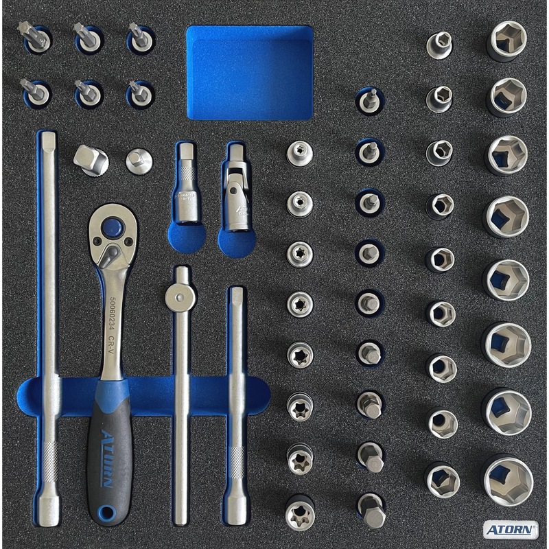 Comprar Hard foam insert socket assortment 49