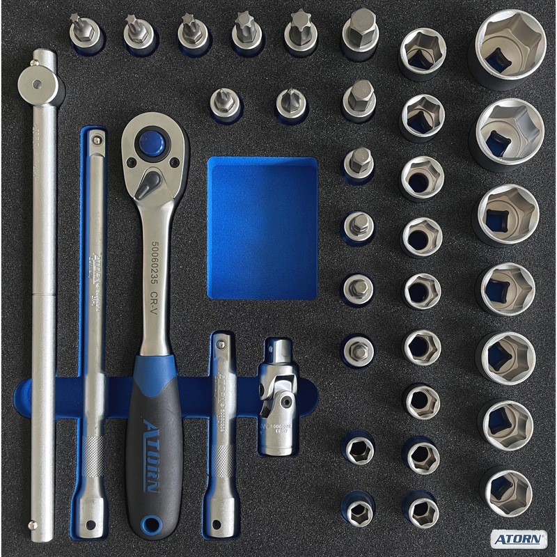 Comprar Hard foam insert socket assortment 35