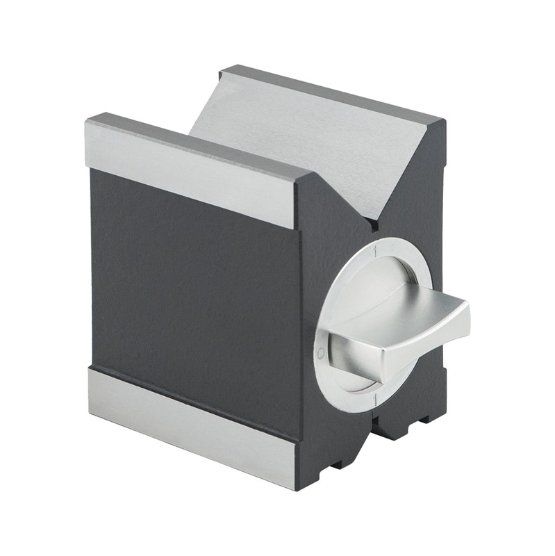 ATORN dubbel prisma, magnetisch, 100&nbsp;mm, gehard, houten koffer - Magneet-meet- en spanprisma