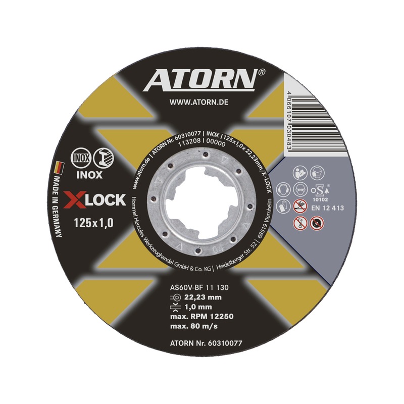 Comprar ATORN Cutting disc XLOCK INOX