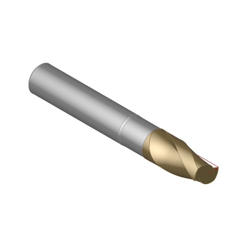 ATORN sert karbür kanal açma bıçağı T=2 12,00 mm mil DIN 6535 HB - Sert karbür parmak freze