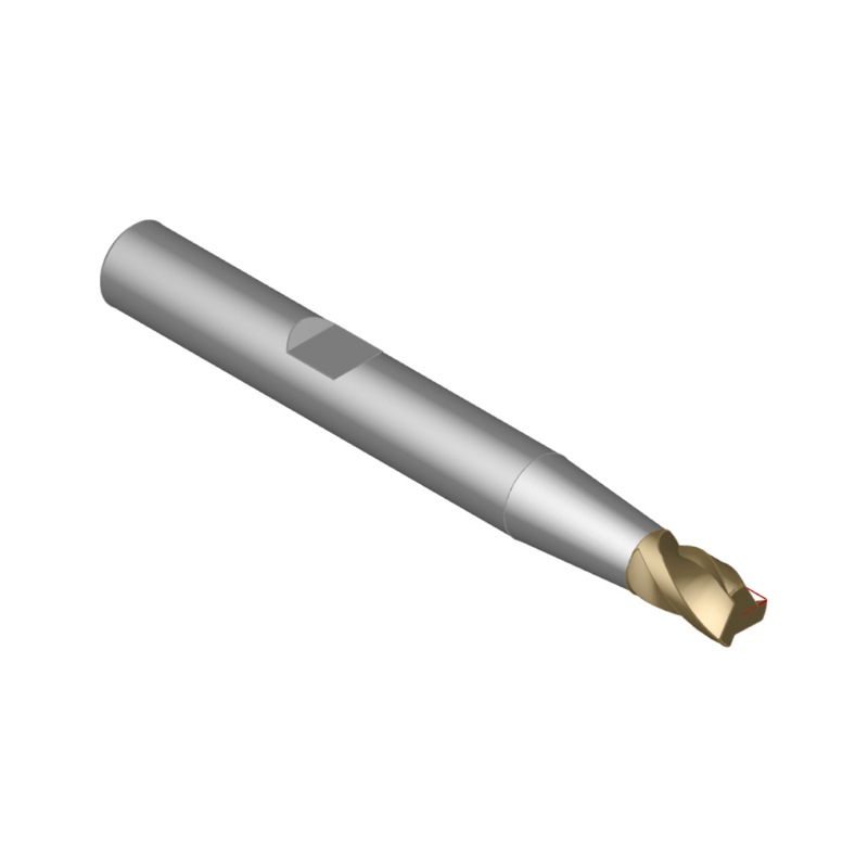 ATORN SC kanal açma bıçağı, TiAlN Z3, 4,5 mm, ekstra kısa, 45° MF, diş=3 - Sert karbür parmak freze