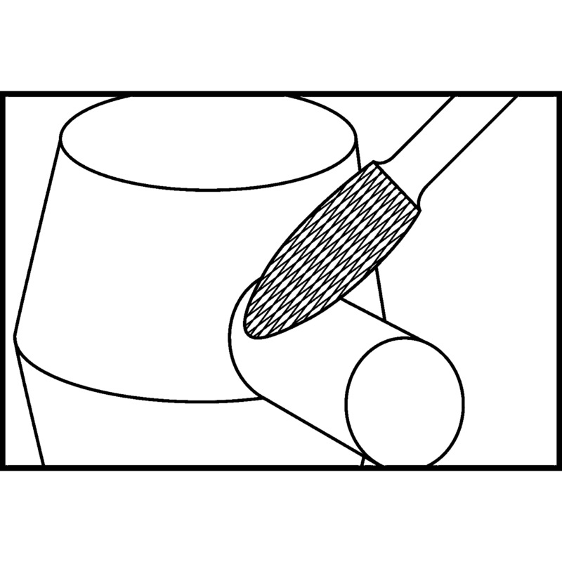 ATORN katkılı karbür freze ucu, 3 mm, SPH 0306, diş 2 ATORN no.: 11310202 - Katkılı karbürlü freze ucu