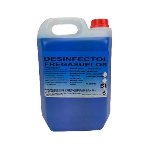 Desinfectante fregasuelos - Desinfectante con bactericida, formato de 5 litros