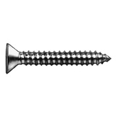 Countersunk tapping screws 6955 zinc-plated white