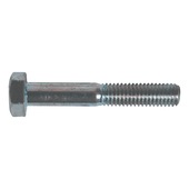 Hex screws. 8.8 partially threaded 5737 coarse pitch zinc-plated white