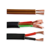 Vehicle cables with plastic sheathing