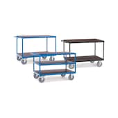 Heavy-duty table trolleys up to 1,200 kg load capacity