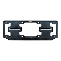 Polystyrene car registration plate frame with advertising band MAZ 80