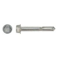 sebS drilling screw, hexagon head with long drill tip similar to DIN 7504-K zp