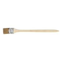 Radiator paint brush with synthetic bright bristle