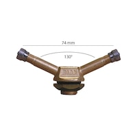 TRUCK TUBELESS DOUBLE INFLATION VALVE