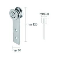 PULLEY IRON GROOVE WITH BALLS WHEEL DIA. 36 MM