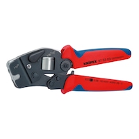 Self-adjusting crimping tool 190 mm for wire end ferrules, front insertion
