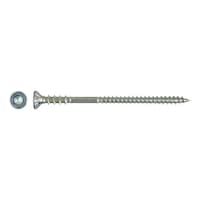 Adjustable wooden spacer screw, zinc plated