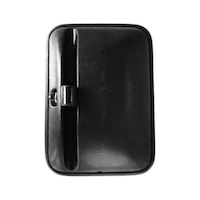 BLACK REAR-VIEW MIRROR COVER WITH CLAMP