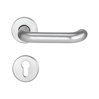 Property handle fitting with rosettes