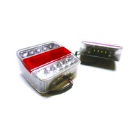 3 FUNCTION LED LIGHT W/NUMBER PLATE LIGHT SQUARE