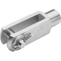 Fork joint, DIN 71751, zinc plated