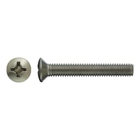 Raised countersunk head screw, DIN 966 A2