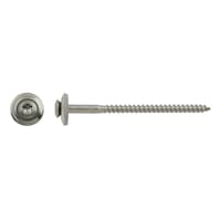 Roofing screw with sealing washer, dia. 20 mm, A2, TX