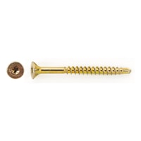 sebS countersunk milling head drilling screw, yellow zinc plated