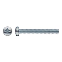 Pan head screw, DIN 7985 4.8, zinc plated