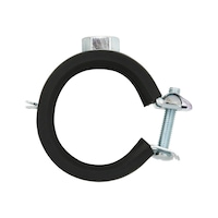 Qmatic Click pipe clamp, A4 stainless steel