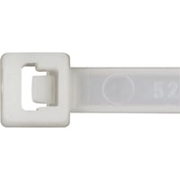 Cable ties with plastic latch, natural
