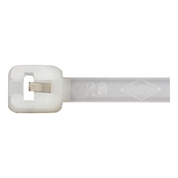 Cable ties with metal latch, natural