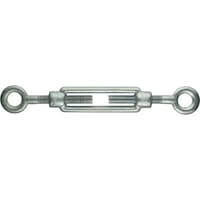 Turnbuckle with eyelets, DIN 1480, zinc plated