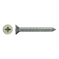 Countersunk head tapping screw, DIN 7982, zinc plated, type C