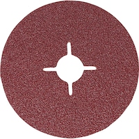 Synthetic corundum vulcanised fibre discs