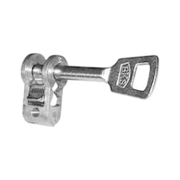 Metal keyhole insert