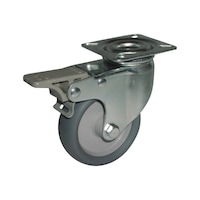Swivel castors with locking device up to 50 kg
