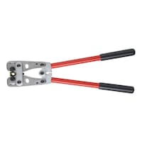 Crimping pliers for pipe cable lugs