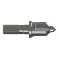 Stepped drill bit for corrugated panel assembly spacer set