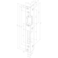 Angled locking plate, stainless steel