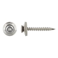 sebS roofing screw with drillpoint and sealing washer, A2