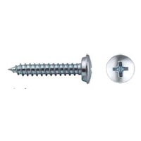 Tapping screw with cover head