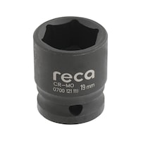 RECA impact socket wrench inserts 1/2", short version, metric