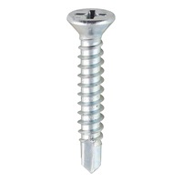 Countersink self drill screw for reinforced frames