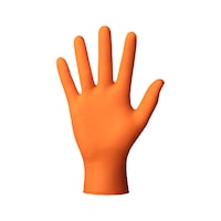 Disposable nitrile gloves orange