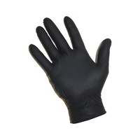 Disposable nitrile gloves black